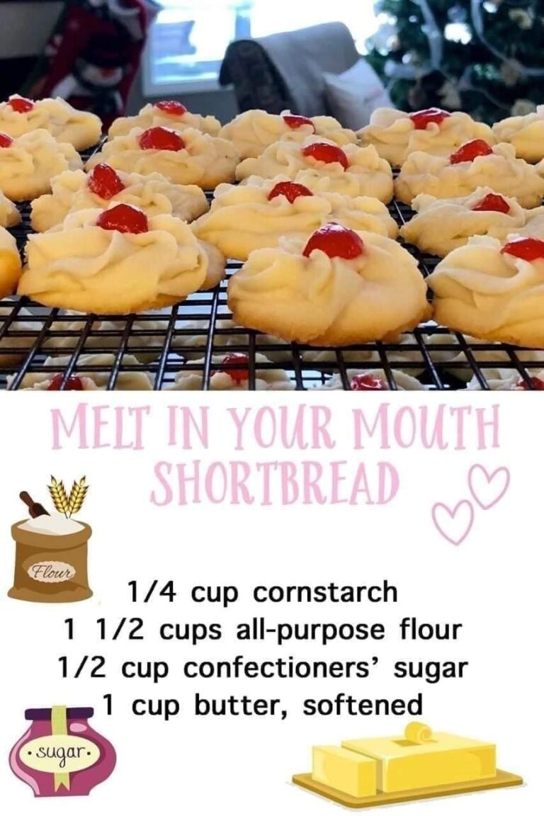 MELT IN YOUR MOUTH SHORTBREAD COOKIES – Old Grandma Recipes