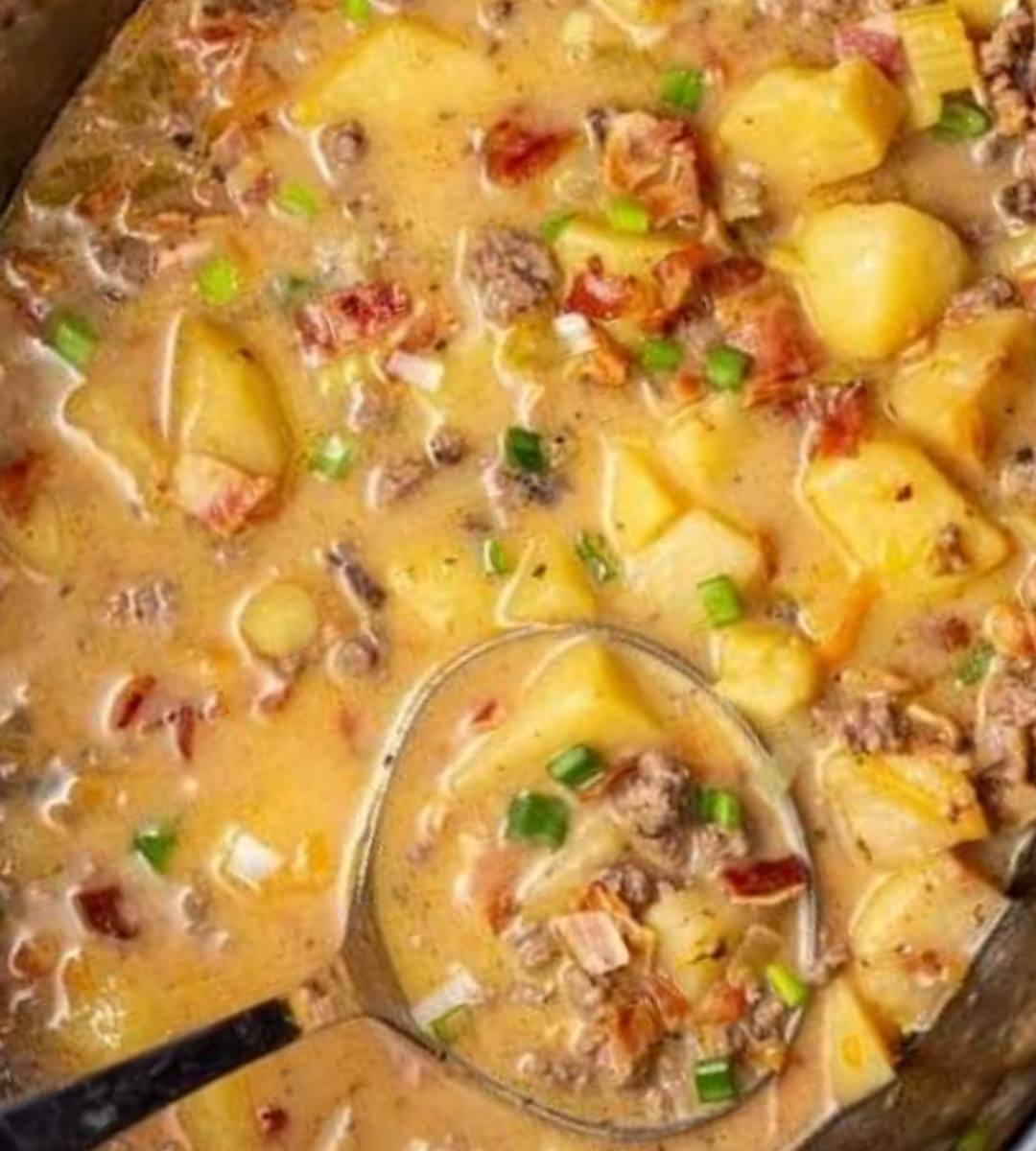 Slow Cooker Creamy Potato Bacon Soup Old Grandma Recipes